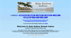 Desktop Screenshot of dalehollowcabins.com